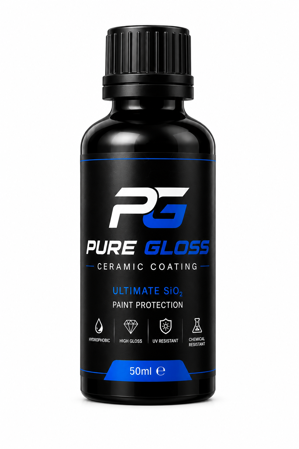 Pure Gloss Ceramic Coating for Cars – Pro 9H Nano Protection, Deep Shine & Hydrophobic Finish