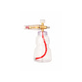 Car detailing foam cannon with clear bottle and red tube for pre-wash and cleaning