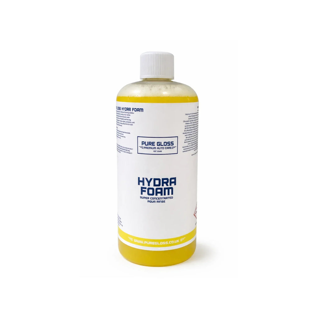 Hydra Foam car wash bottle, concentrated aqua rinse for auto detailing and cleaning