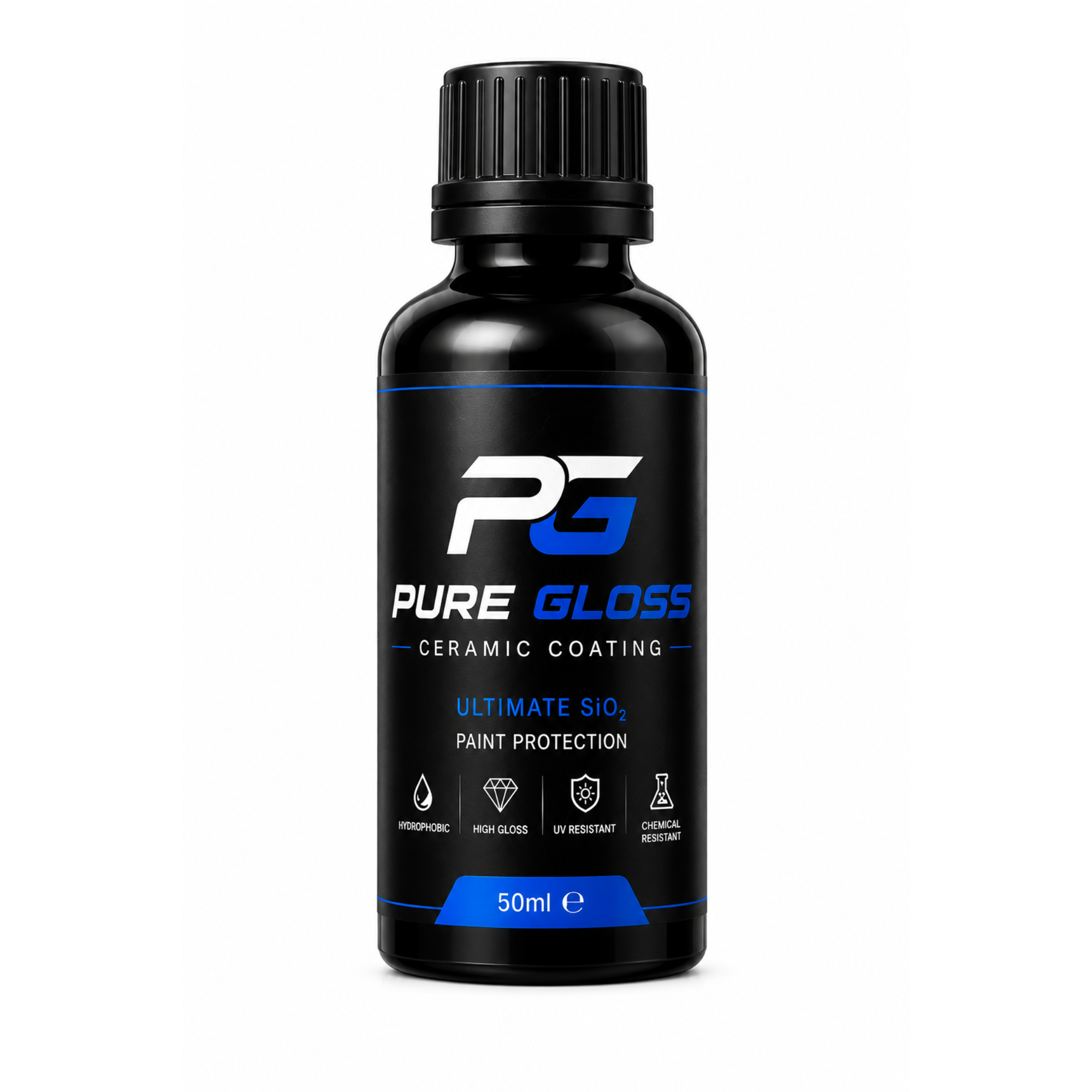 Pure Gloss Ceramic Coating for Cars – Pro 9H Nano Protection, Deep Shine & Hydrophobic Finish
