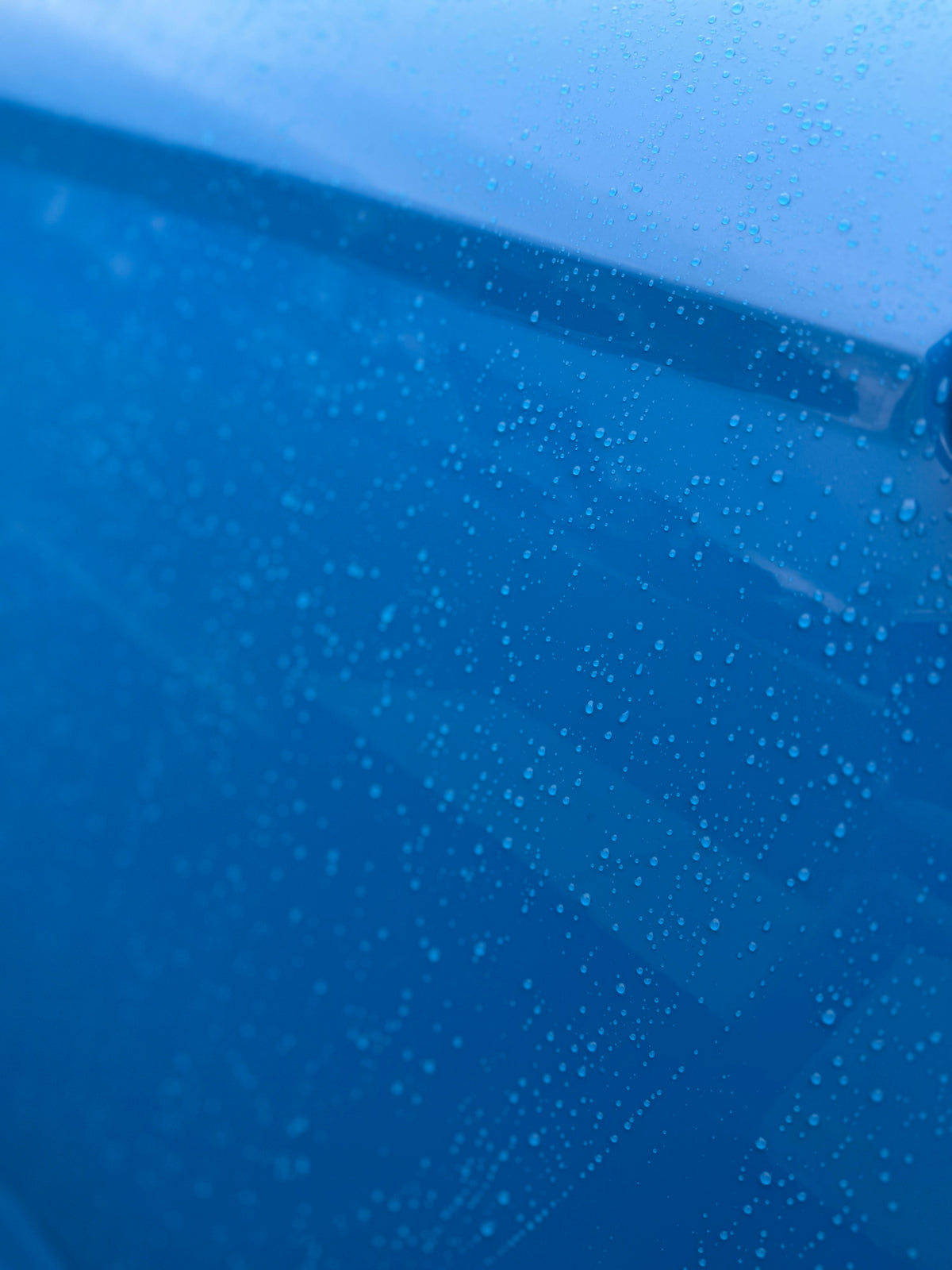 Water beading on a panel coated with Pro 9H